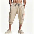 Herren modische Cargo-Shorts mit praktischen Seitentaschen und elastischem Bund R&B