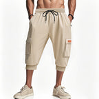 Herren modische Cargo-Shorts mit praktischen Seitentaschen und elastischem Bund R&B