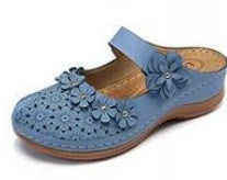 Damen Clogs mit dekorativen Blumenapplikationen R&B