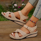 Damen Komfortable Keilsandalen R&B