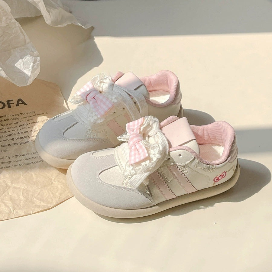 Damen Sneaker mit verspielten Schleifen und atmungsaktivem Obermaterial R&B