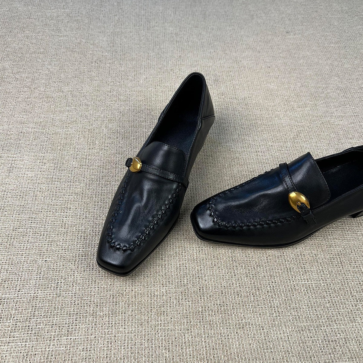 Damen Elegante Mokassins mit modischem Schnallenakzent