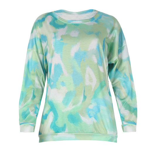 Damen Freizeit-Einteiler mit modernem Batikdesign R&B