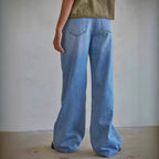 Damen Weite High-Waist Jeans