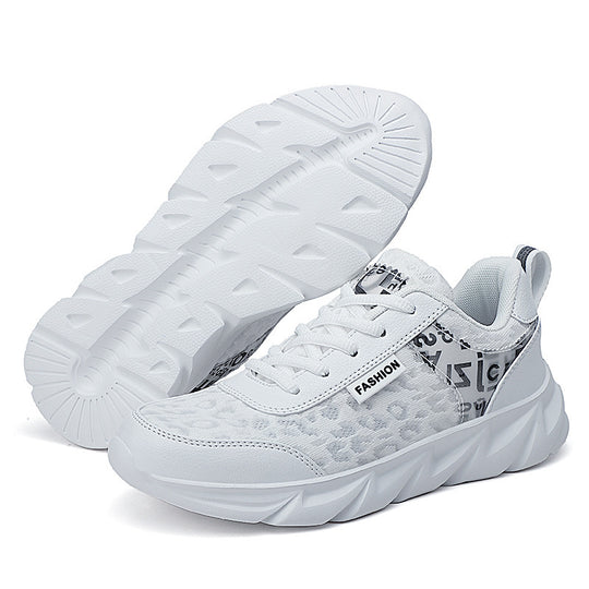 Damen Sportliche Sneaker mit trendigem Leopardenmuster und dämpfender Sohle R&B
