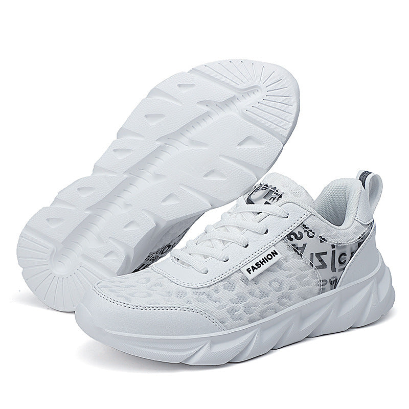 Damen Sportliche Sneakers mit modischem Leopardenprint und dämpfender Sohle