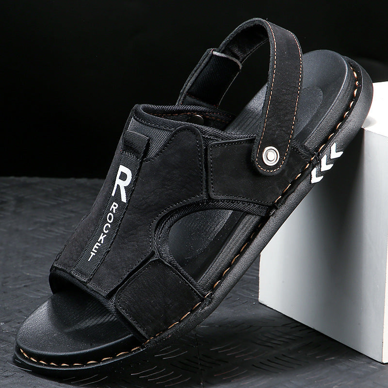 Herren Komfortable und stylische Freizeitsandalen mit verstellbarem Riemen R&B