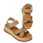 Damen Komfortable Sandalen mit verstellbaren Riemen und anatomischem Fußbett
