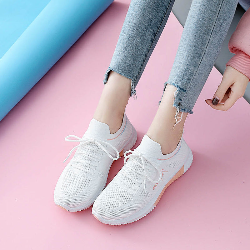 Damen Sportliche Freizeitsneaker mit atmungsaktivem Mesh-Obermaterial und Dämpfungssystem R&B