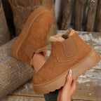 Damen Modische Ankle-Boots mit kuscheligem Futter und rutschfester Sohle R&B