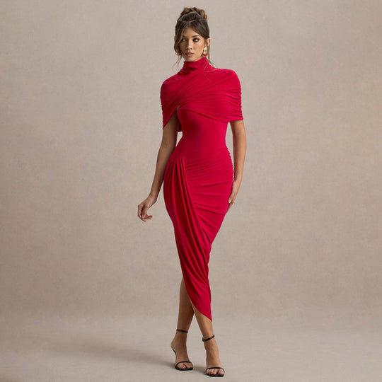 Damen Drapiertes Abendkleid R&B