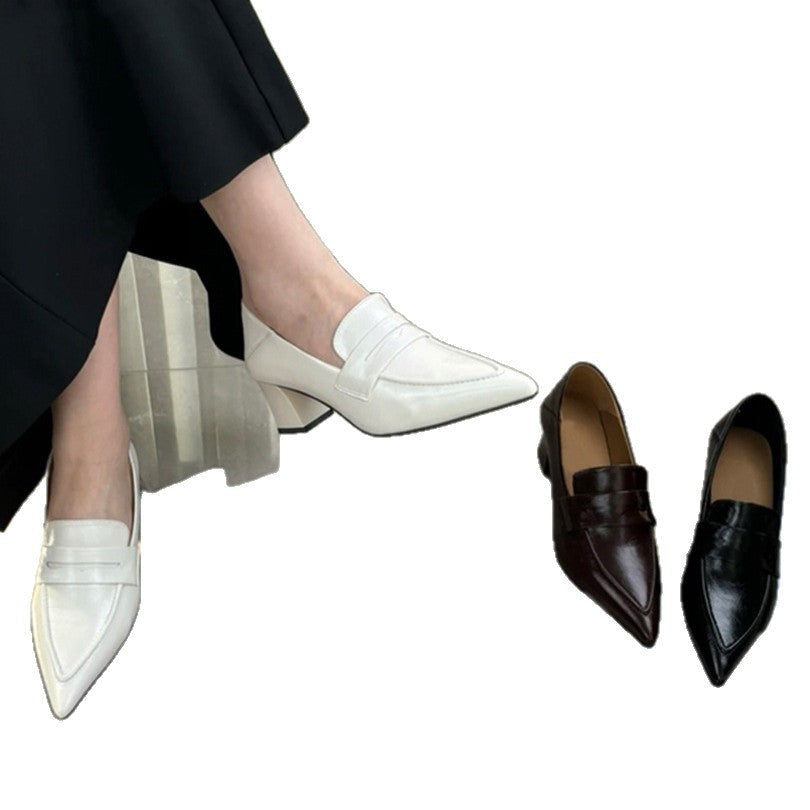 Damen elegante Slingback-Pumps mit spitz zulaufendem Design und dekorativem Riemen