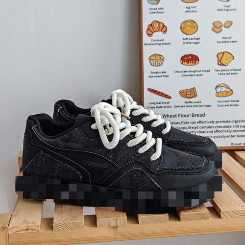 Damen modische Sneakers mit hoher Plattform und atmungsaktiver Oberflächenstruktur R&B