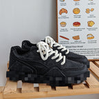 Damen Komfortable Plattform Sneakers mit atmungsaktiver Oberfläche