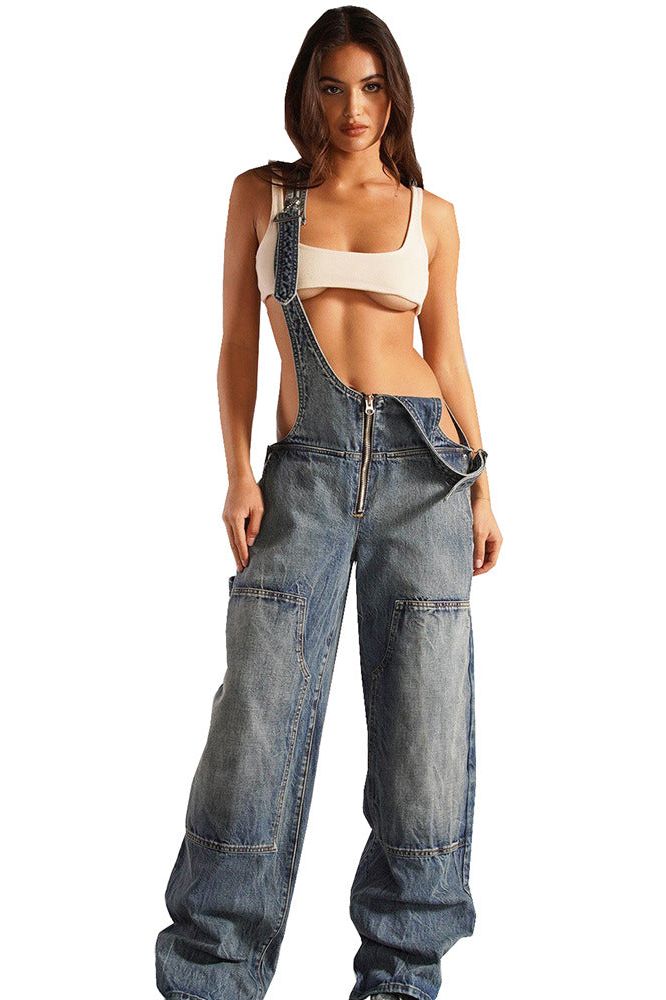 R&B | Denim Multi Taschen Overall