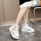Damen Modische High-Top Sneakers mit sportlichem Design und robustem Sohlenprofil R&B