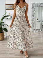 Damen Maxikleid mit trägerlosem Design und fließendem Schnitt R&B