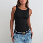 Damen figurbetontes Body mit gerafftem Design R&B