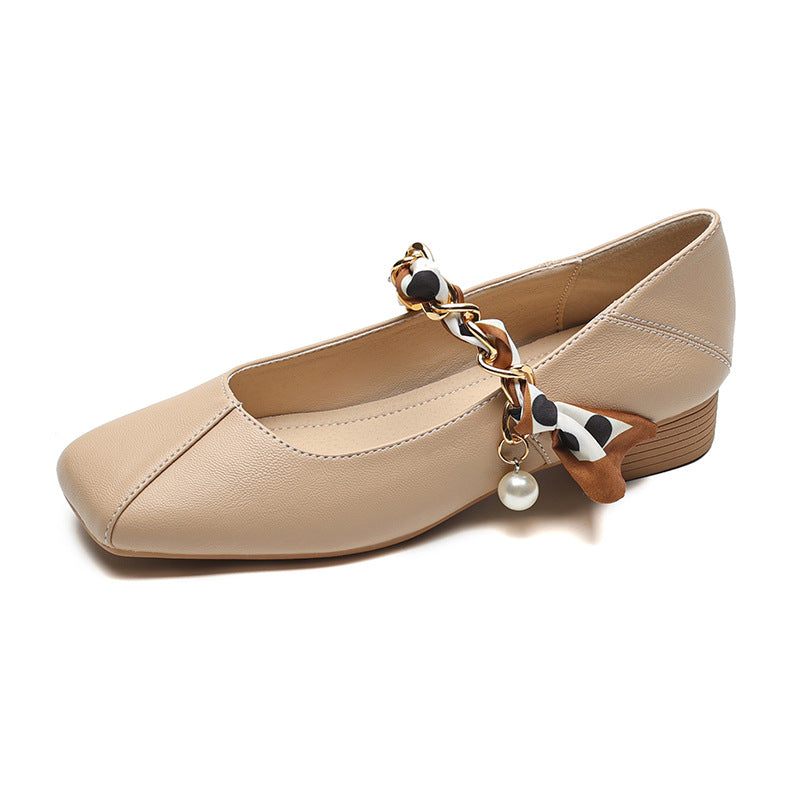 Damen Ballerinas mit eleganter Schnallenakzent und klassischem Design R&B