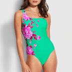 Damen Zweiteiler Badeanzug mit floralem Design R&B