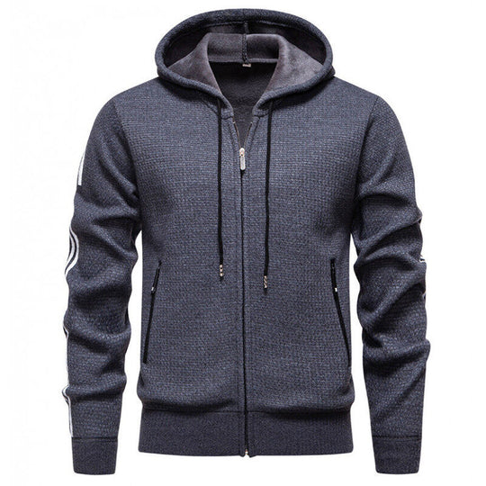 Herren Sportliche Kapuzenjacke mit innovativem Materialmix R&B