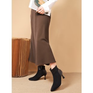 Damen Elegante Stiefeletten mit schickem Blockabsatz und modischen Details R&B