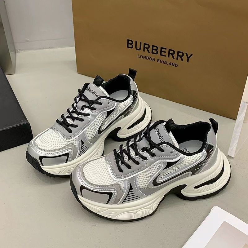 Damen modische Sneakers mit atmungsaktiver Oberflächenstruktur und dämpfender Sohle R&B