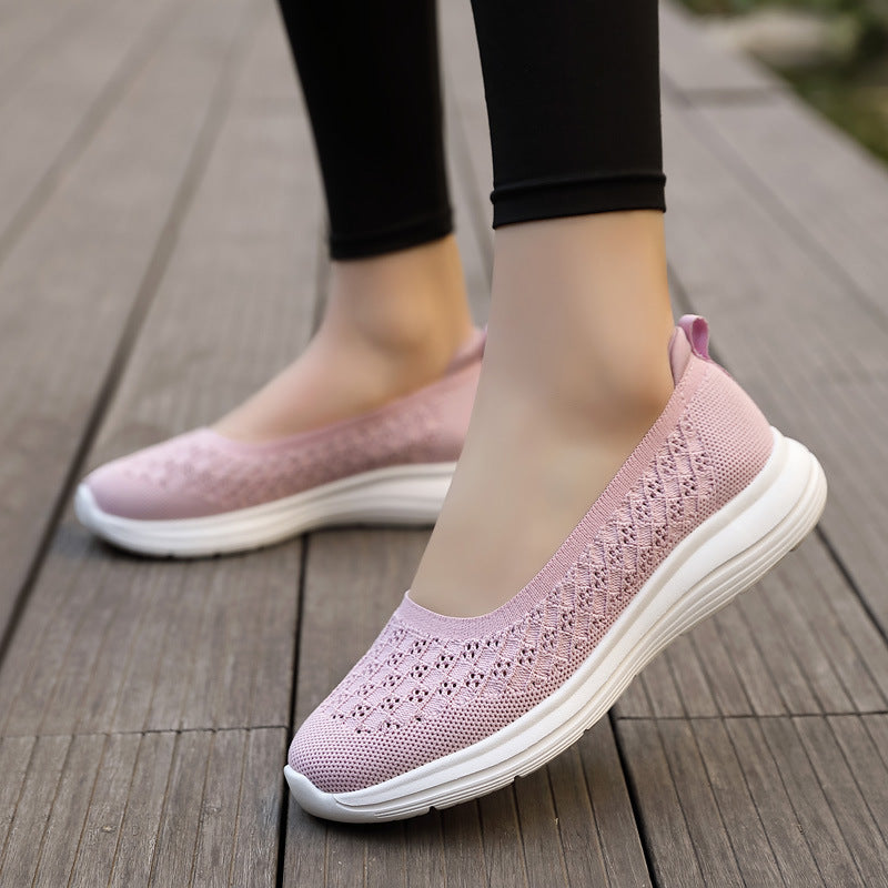 Damen Slip-On Freizeitschuhe mit atmungsaktivem Obermaterial R&B