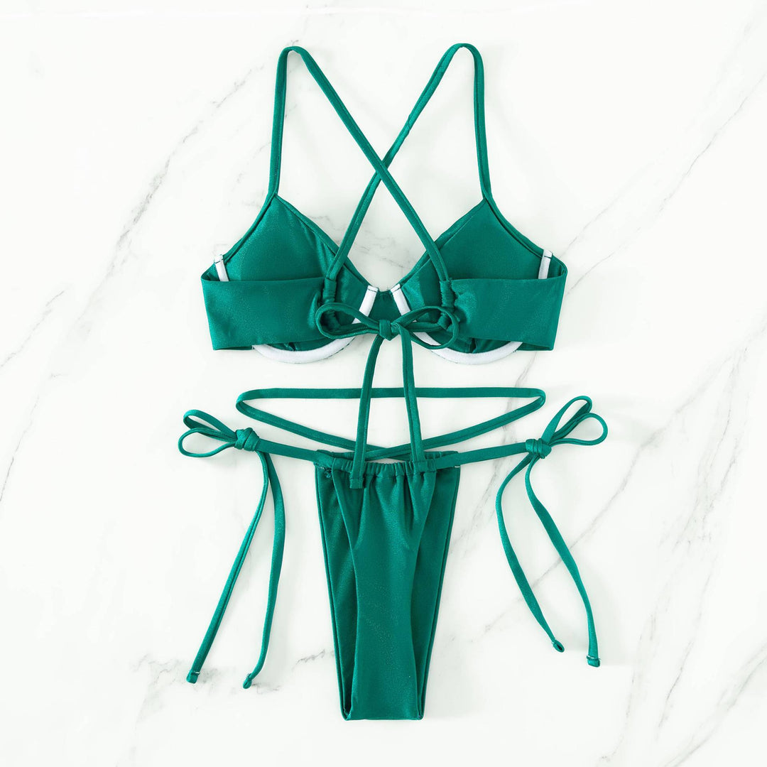 Damen Triangel-Bikini mit innovativem Trägersystem und figurschmeichelndem Schnitt R&B
