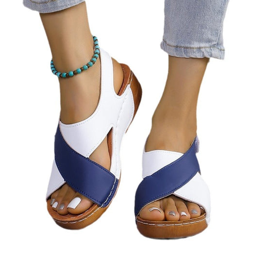 Damen Komfortable und stilvolle Sandalen mit ausgefallenem Cut-out Design R&B