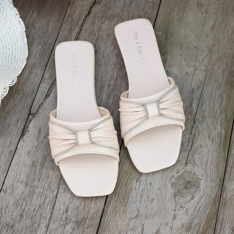 Damen Moderne Sandaletten mit elegantem Schleifen-Design