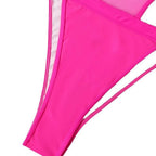 Damen Einteiler Badeanzug mit sportlichem Design