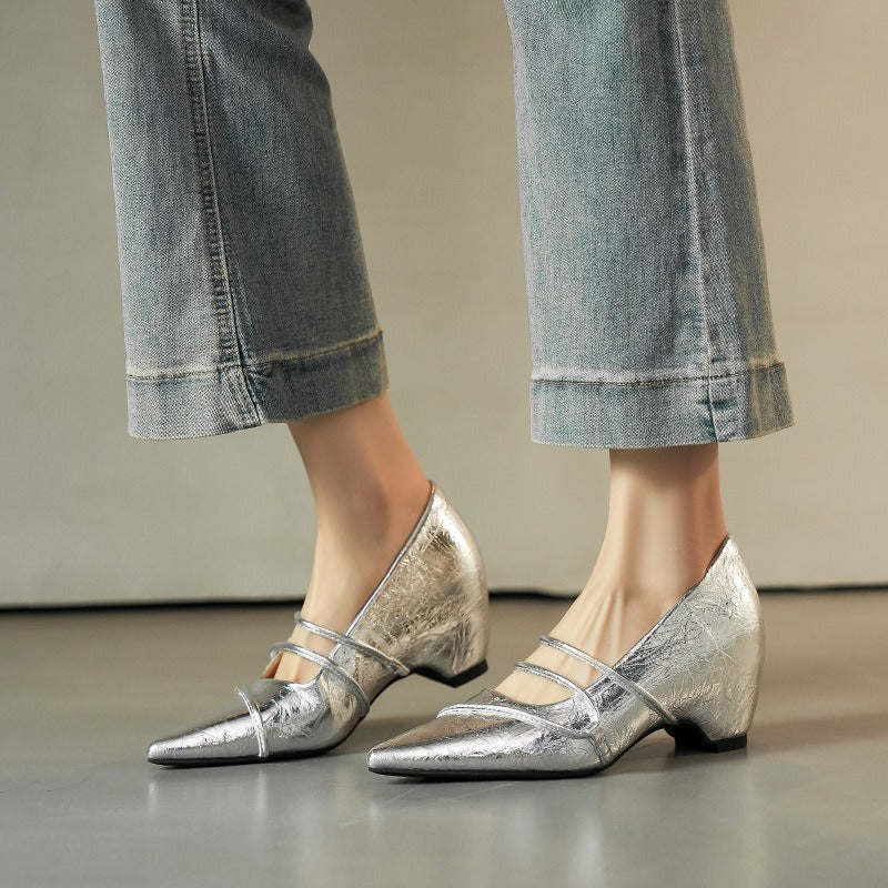Damen Elegante und bequeme Pumps mit Riemchen R&B