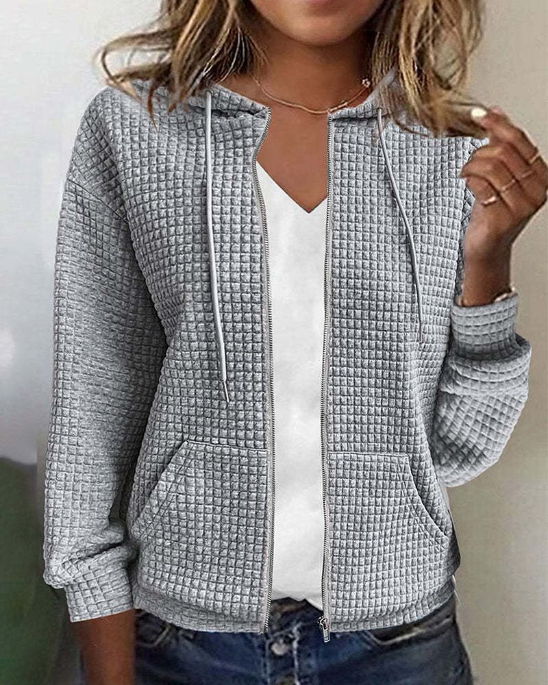 R&B | Freizeitjacke mit Tasche In Einfarbig