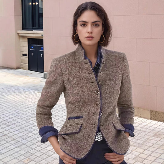 Damen elegante Wolljacke R&B