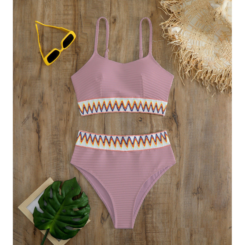 Damen Bunt gemusterter Bikini R&B