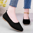 Damen elegante Ballerinas aus atmungsaktivem Strickmaterial R&B