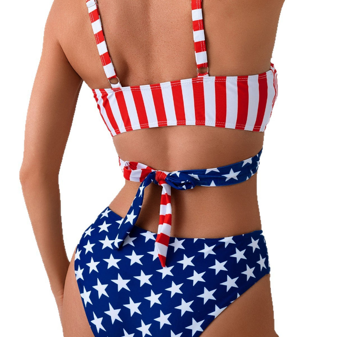 Damen Hochgeschnittener Bikini mit innovativem Wickeldesign R&B
