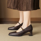 Damen Klassische Pumps mit verstellbarem Riemen
