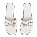 Damen Strapazierfähige Slipper mit Glitzer-Details R&B