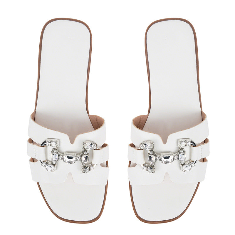 Damen Strapazierfähige Slipper mit Glitzer-Details R&B