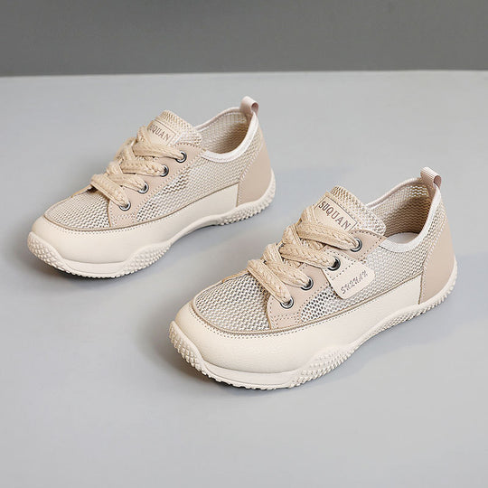 Damen Sportliche Freizeitsneaker mit atmungsaktiver Netzoberfläche und rutschfester Sohle R&B