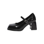 Damen elegante Absatzschuhe mit Blockabsatz und Riemchen R&B