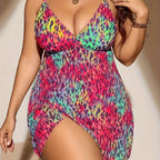 Damen Bademode mit verspieltem Leo-Muster R&B