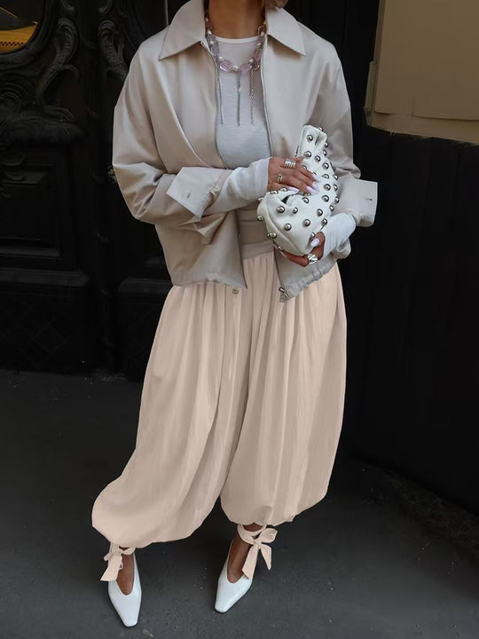 Damen elegante Sommerjacke mit lässigem Schnitt und lockeren Ärmeln R&B