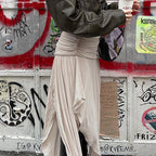 Damen asymmetrischer Wickelrock mit elegantem Faltenwurf R&B