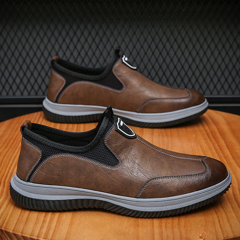 Herren Komfortable Slip-On Freizeitschuhe mit atmungsaktiver Mesh-Oberfläche