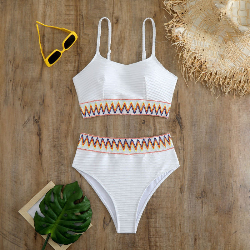 Damen Bunt gemusterter Bikini R&B