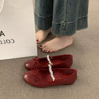 Damen Ballerinas mit elegantem Schleifenakzent und hochwertigem Innenfutter R&B