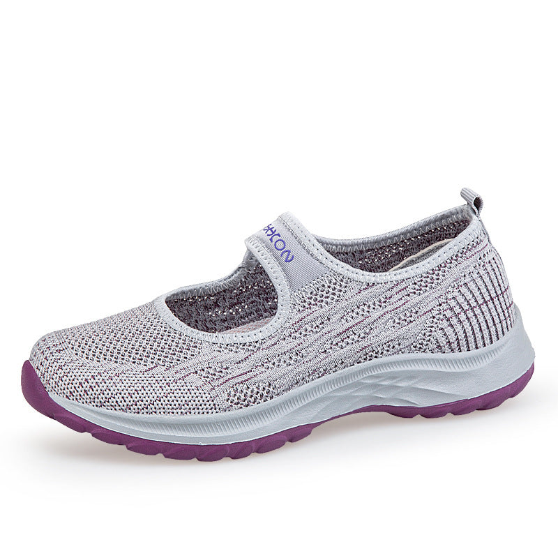 Damen Leichte und bequeme Sportpumps mit elastischem Obermaterial R&B